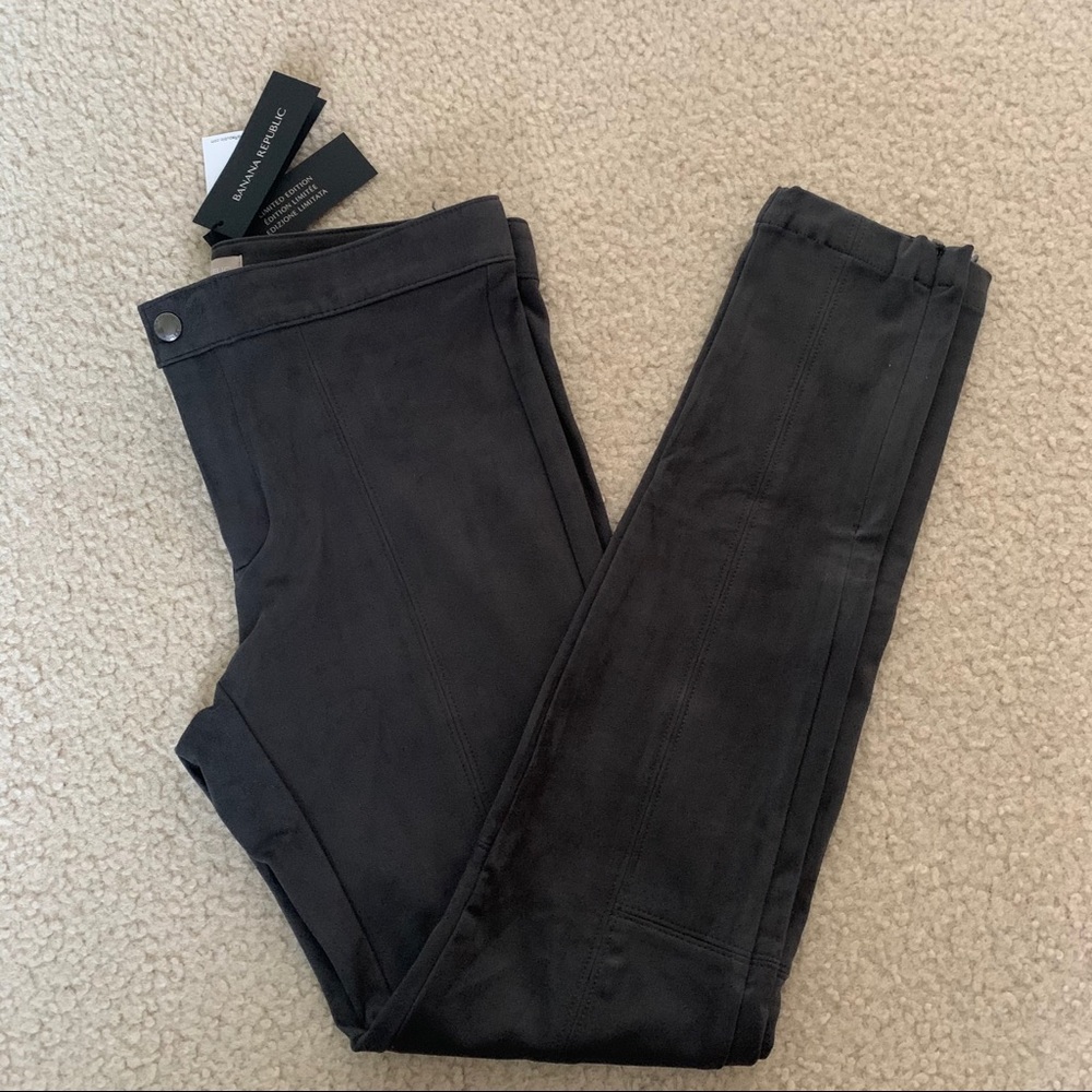 Banana Republic Grey Suede Dress Pants